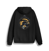 Black Printed Sweater Back