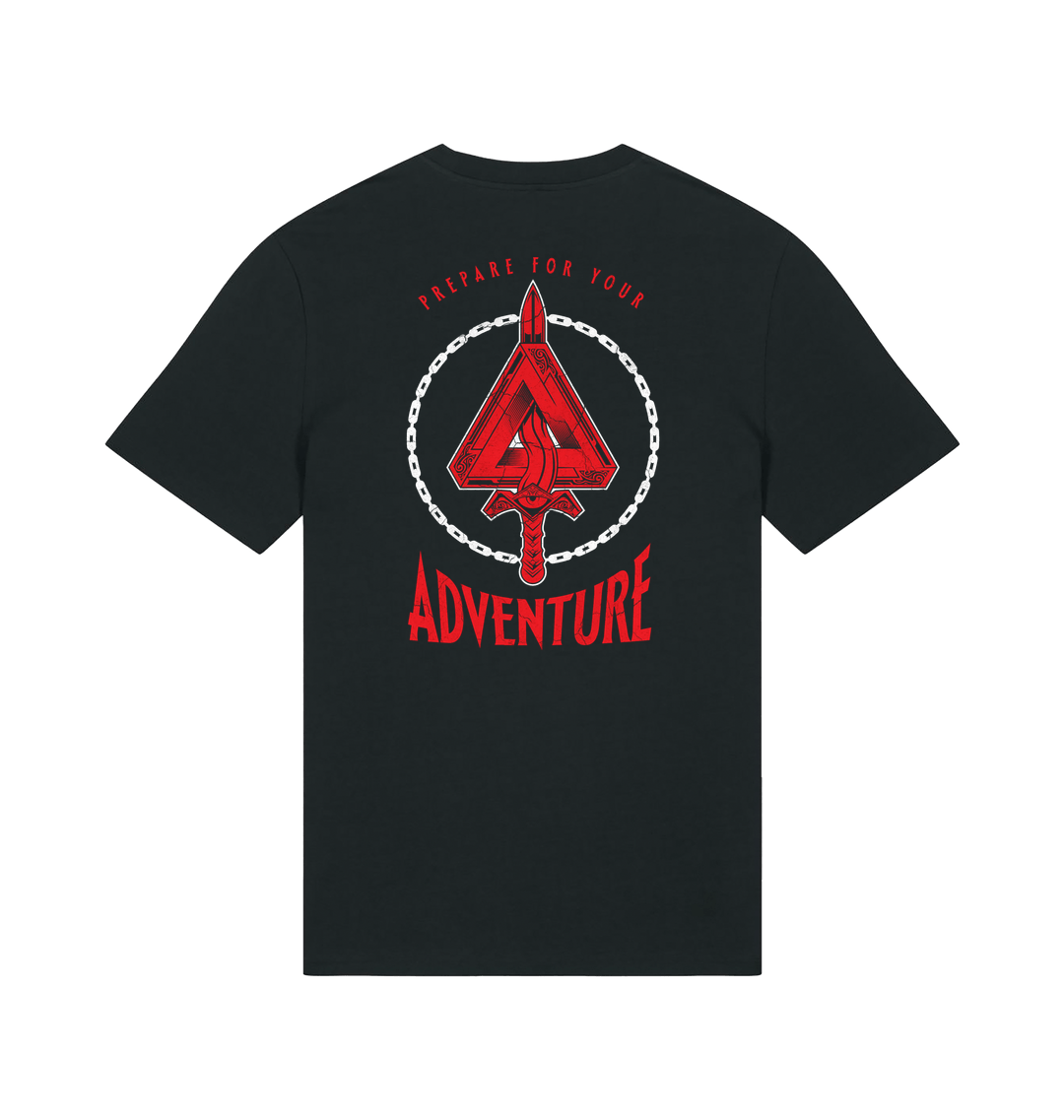 Black Printed T-shirt Back