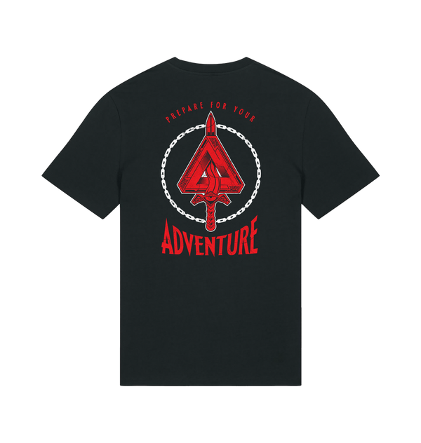 Black Printed T-shirt Back