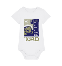 White Printed baby grow Front