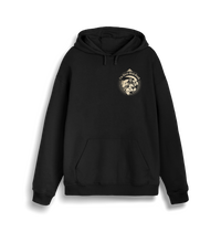 Black Printed Sweater Front