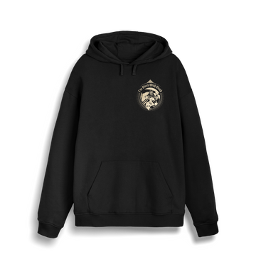 Black Printed Sweater Front