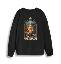 Black Printed Sweater Back